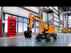 HT10W 1T Wheeled Mini Excavator