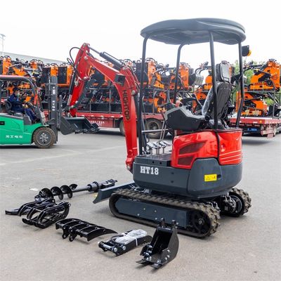 Import Brand Engine 1800kg Mini Hydraulic Excavator With Retractable Track