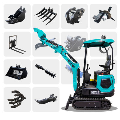 Earthwork Small Hydraulic Excavator Powered By KOOP 192F Engine