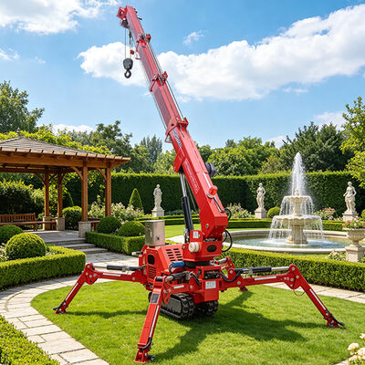 2 Tons Spider Crawler Crane With Rubber Tracked Chassis For Small Spaces